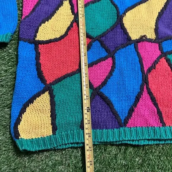 Vintage Color Block Sweater by Reference Point - Picture 3 of 5